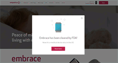 Desktop Screenshot of empatica.com